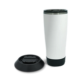 TwistLock Attachable Flat Mount Cup Holder and 22oz Insulated Tumbler in Summit White combo Pack.