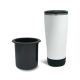 Secure Boat Cup Holder Replacement and 22oz Insulated Tumbler in Summit white combo Pack.