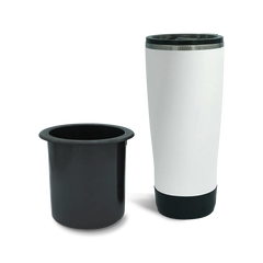 Secure Boat Cup Holder Replacement and 22oz Insulated Tumbler in Summit white combo Pack.