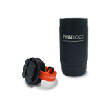 Insulated can cooler with bar mount locking cup holder for rafts combo pack.