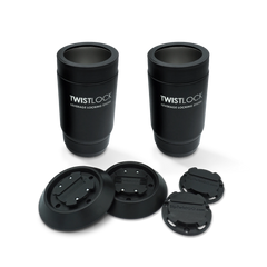 Product photo of a bundle deal including two TwistLock Can Coolers, two Flat Mount, and two Mini Disc Mounting bases.