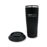 Head on product photo of the TwistLock Tumbler and Flat Mount combo set.