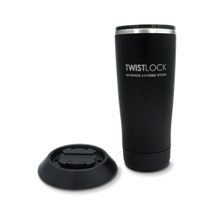 Head on product photo of the TwistLock Tumbler and Flat Mount combo set.