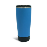 Close up stainless steel insulated TwistLock 22oz Tumbler in Crater Lake Blue