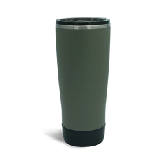 Close up stainless steel insulated TwistLock 22oz Tumbler in Trailhead Green.