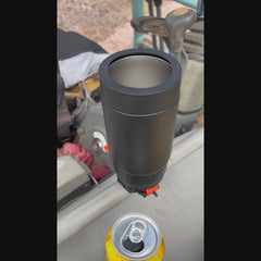 The Best insulated can cooler with a locking base.